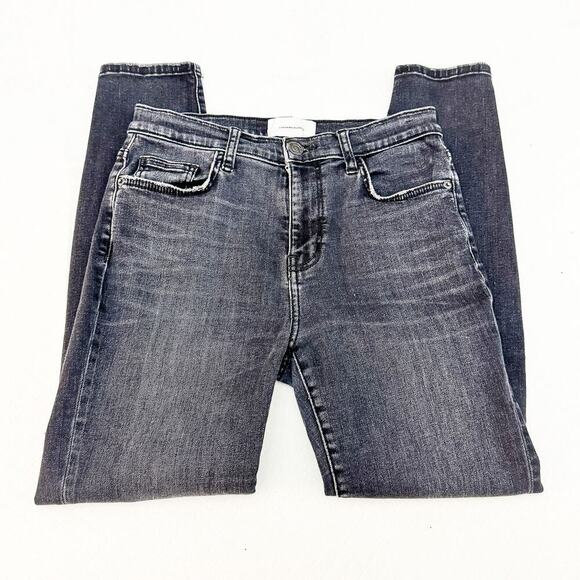 Current Elliott Skinny Jeans Charcoal Denim Jeans Zip Fly Size 28 - Picture 4 of 9